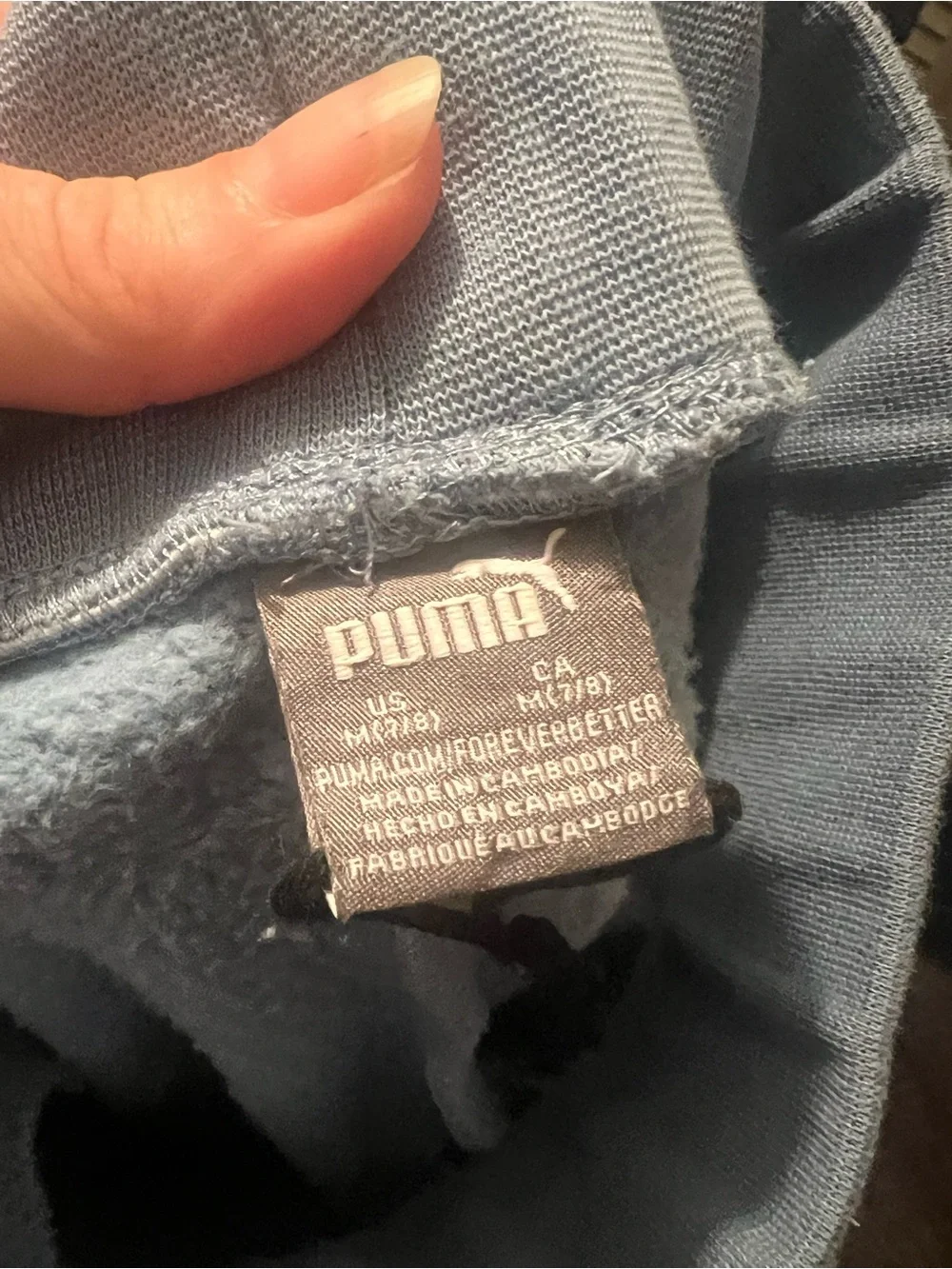 Puma Kids Light Blue Hooded Sweatshirt & Jogger Set - Picture 2 of 2